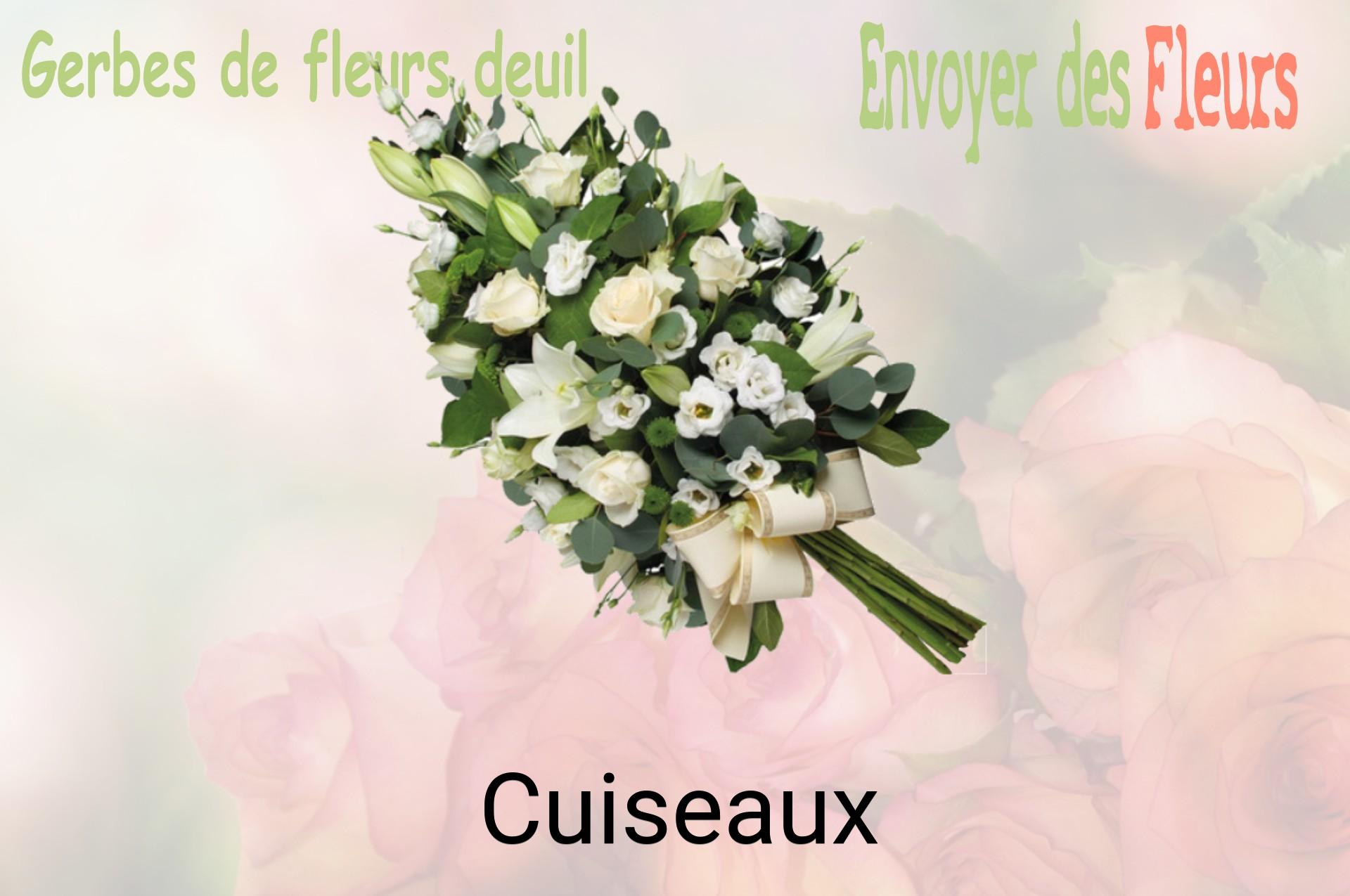 Gerbe de fleurs de deuil livrée à Cuiseaux